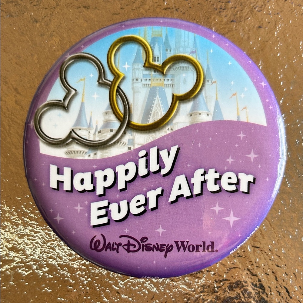 Disney Happily Ever After Button Pin